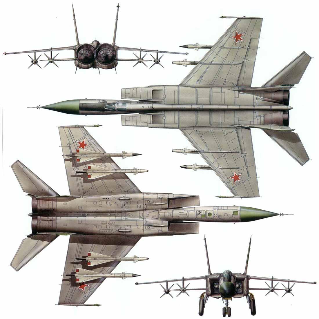 MMikoyan-Gurevich MiG-25 Foxbat  MIG-25P Foxbat